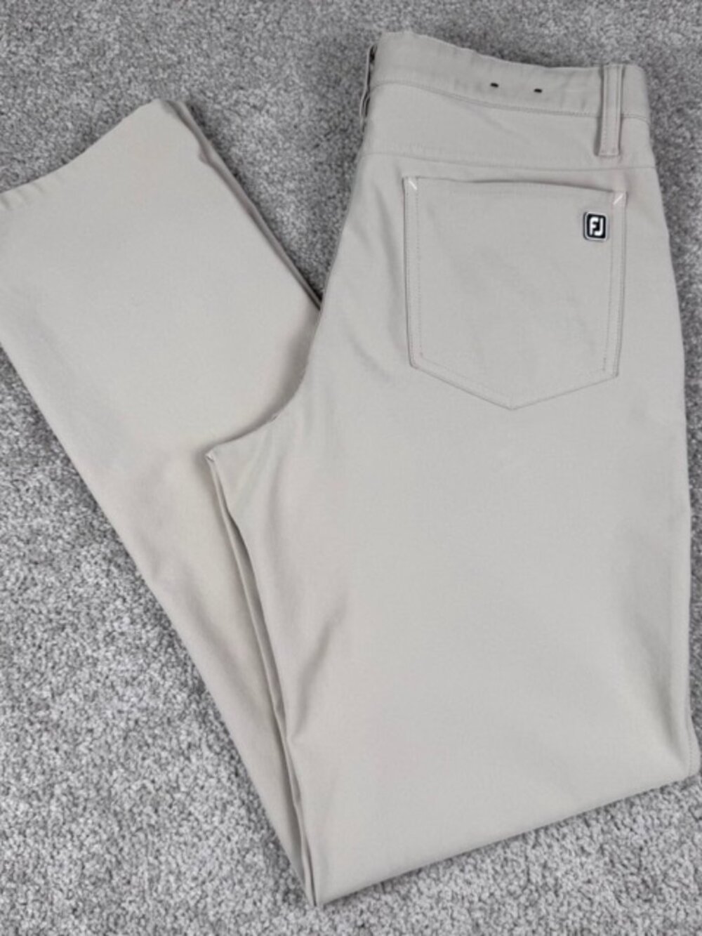 Footjoy Men's Golf Performance 5 Pocket Casual Pants Sz 32x32 Beige Khaki Golf